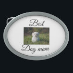 Simple colourful animal add name photo dog mum gif belt buckle<br><div class="desc">Animal lover design</div>