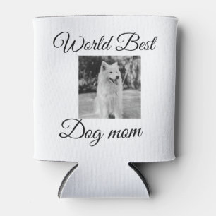 Simple colourful animal add name photo dog mum gif can cooler