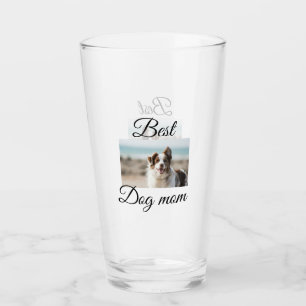 Simple colourful animal add name photo dog mum gif glass