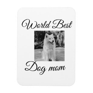 Simple colourful animal add name photo dog mum gif magnet