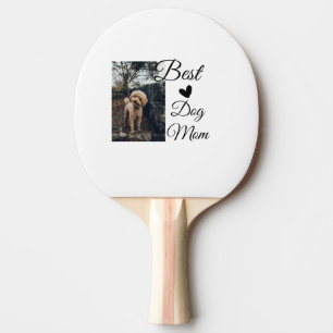 Simple colourful animal add name photo dog mum gif ping pong paddle