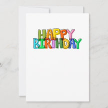 Simple colourful birthday wishes