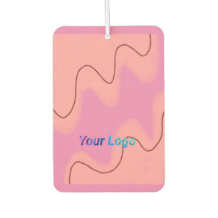 simple colourful design add your logo car air freshener