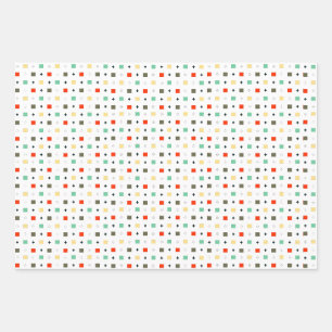 Simple Colourful Geometric Pattern Stylish Modern Wrapping Paper Sheet