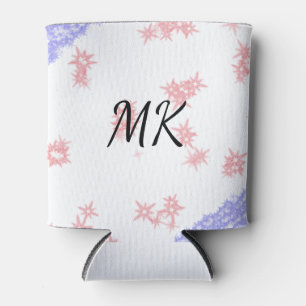 Simple colourful glitter spark pattern add monogra can cooler