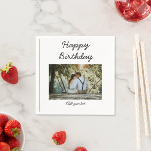 simple colourful minimal happy birthday add your p napkin