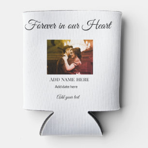 simple colourful minimal loving memory sympathy ad can cooler
