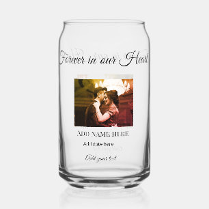 simple colourful minimal loving memory sympathy ad can glass