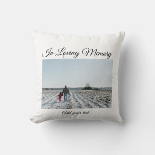 simple colourful minimal loving memory sympathy cushion