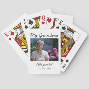 simple colourful minimal photo my grandma text yea playing cards