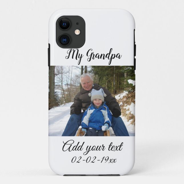 simple colourful minimal photo my grandpa birthday Case-Mate iPhone case (Back)