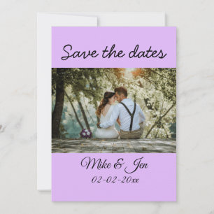 simple colourful minimal photo save the dates invi invitation