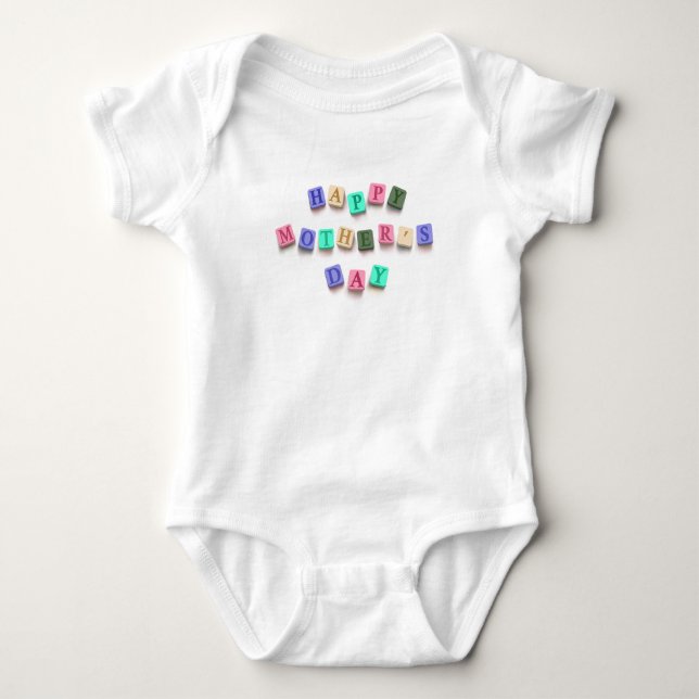 Simple Colourful Mother's Day Tiles | Bodysuit (Front)