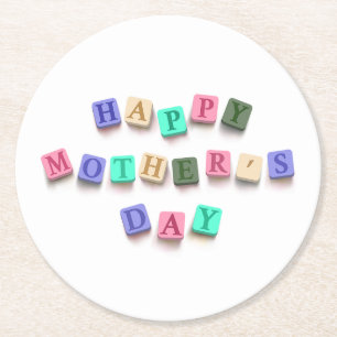 Simple Colourful Mother's Day Tiles Coaster