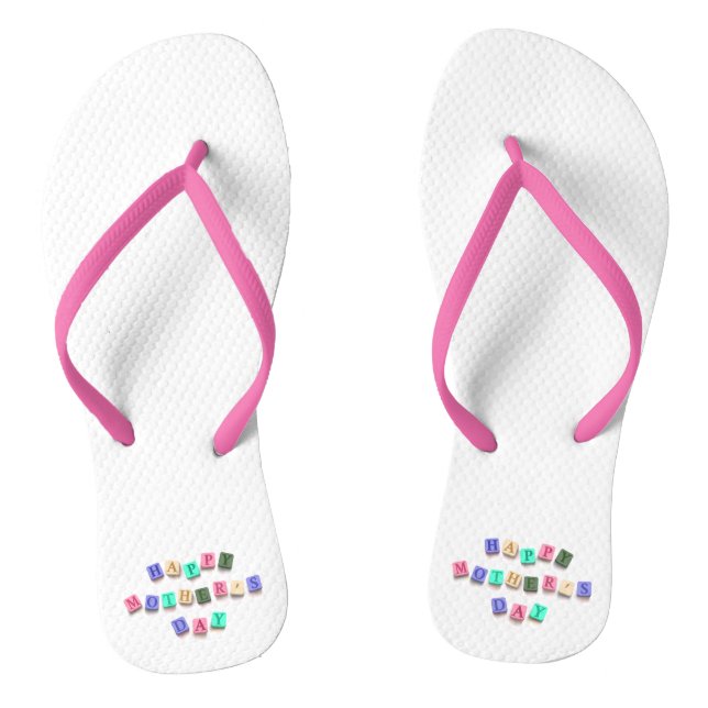 Simple Colourful Mother's Day Tiles | Flip Flops (Footbed)