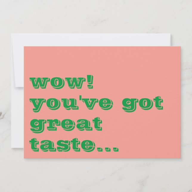 Simple Colourful Pink Kelly Green Small Business Thank You Card (Front)
