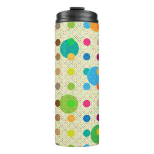 Simple Colourful Polka Dots Thermal Tumbler