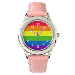 Simple Colourful Rainbow  Girl's Watch