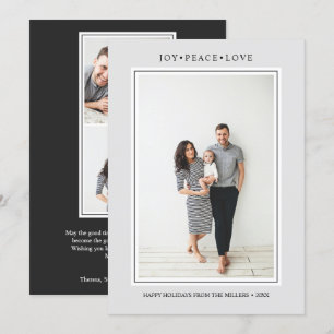 Simple Colours Elegant Grey Vertical Multi Photo Invitation