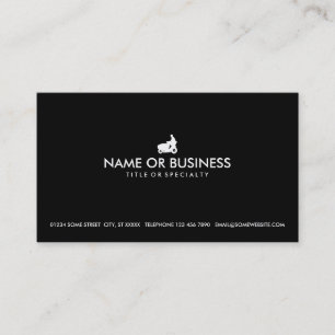 simple commercial lawn care business card