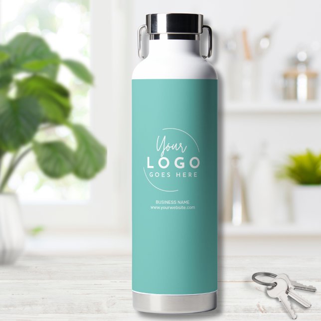 Simple Company Business Logo Water Bottle (Simple Branded Business Logo Water Bottle)