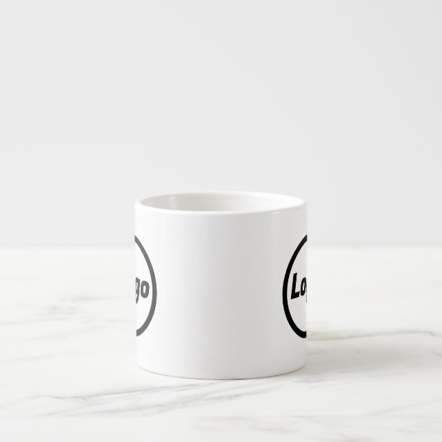 Simple Company Logo Business Branding Promotional Espresso Cup (Front)