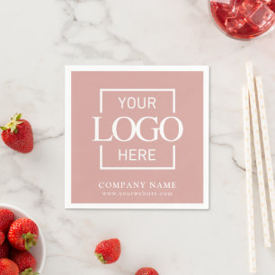 Simple Company Logo Custom Business Party Supplies Napkin