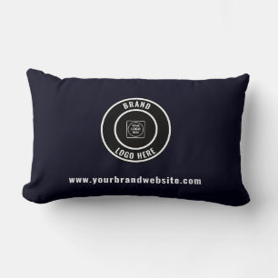 Simple Company Logo Showroom Branding Lumbar Pillo Cushion