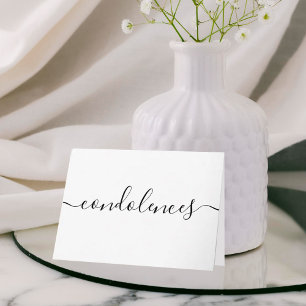 Simple Condolences Sympathy Card