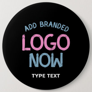 SIMPLE CONTEMPORARY CLEAN BLACK FASHIONABLE CLIENT 6 CM ROUND BADGE