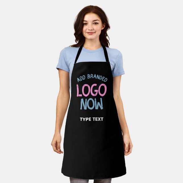 SIMPLE CONTEMPORARY CLEAN BLACK FASHIONABLE CLIENT APRON (Worn)