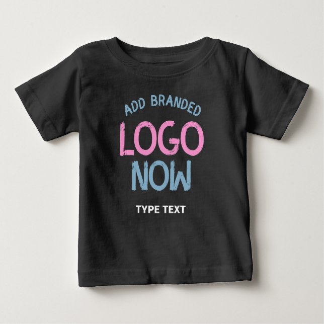 SIMPLE CONTEMPORARY CLEAN BLACK FASHIONABLE CLIENT BABY T-Shirt (Front)