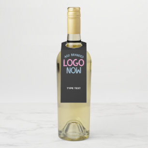 SIMPLE CONTEMPORARY CLEAN BLACK FASHIONABLE CLIENT BOTTLE TAG