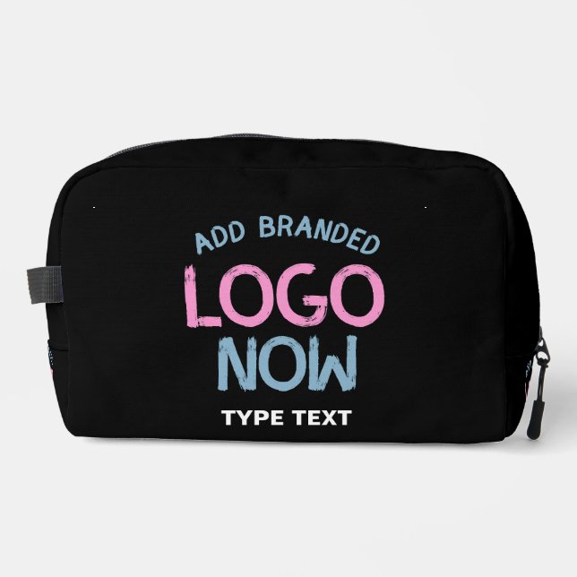 SIMPLE CONTEMPORARY CLEAN BLACK FASHIONABLE CLIENT DOPP KIT (Front)