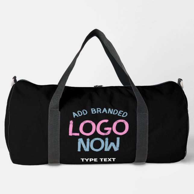 SIMPLE CONTEMPORARY CLEAN BLACK FASHIONABLE CLIENT DUFFLE BAG (Front)