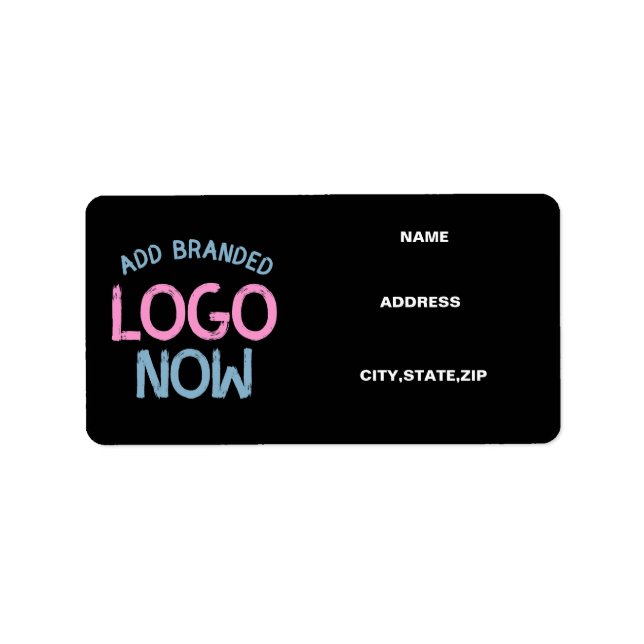 SIMPLE CONTEMPORARY CLEAN BLACK FASHIONABLE CLIENT LABEL (Front)
