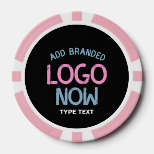 SIMPLE CONTEMPORARY CLEAN BLACK FASHIONABLE CLIENT POKER CHIPS