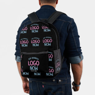 SIMPLE CONTEMPORARY CLEAN BLACK FASHIONABLE CLIENT PRINTED BACKPACK