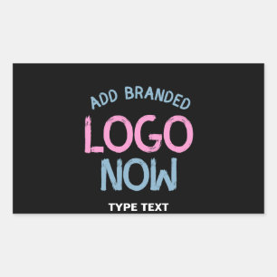 SIMPLE CONTEMPORARY CLEAN BLACK FASHIONABLE CLIENT RECTANGULAR STICKER