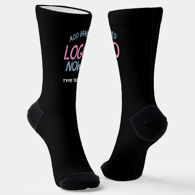 SIMPLE CONTEMPORARY CLEAN BLACK FASHIONABLE CLIENT SOCKS (Angled)