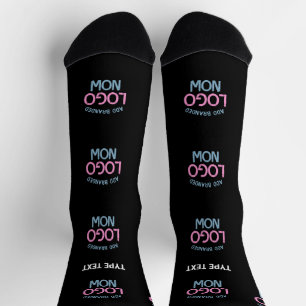 SIMPLE CONTEMPORARY CLEAN BLACK FASHIONABLE CLIENT SOCKS