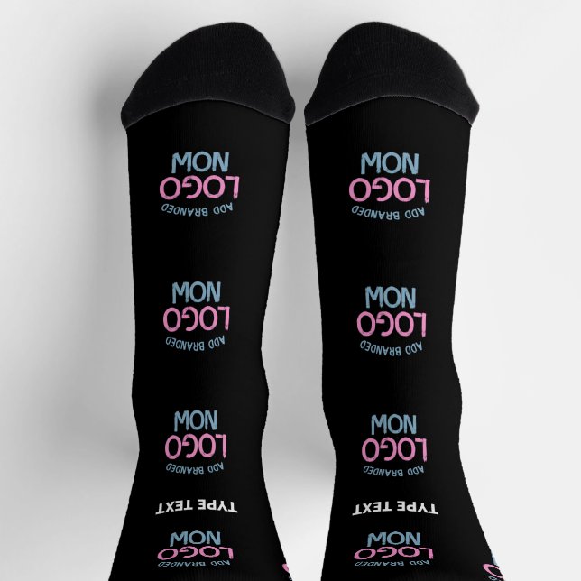 SIMPLE CONTEMPORARY CLEAN BLACK FASHIONABLE CLIENT SOCKS (Top)