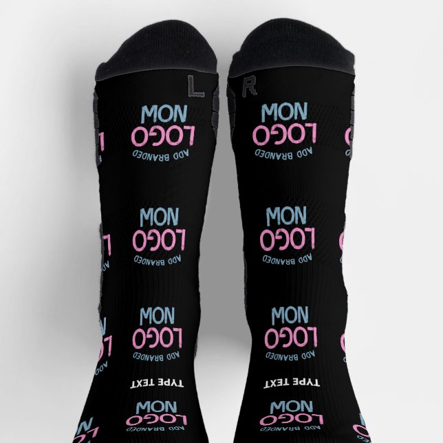 SIMPLE CONTEMPORARY CLEAN BLACK FASHIONABLE CLIENT SOCKS (Top)