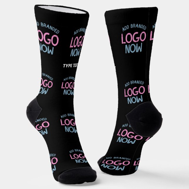 SIMPLE CONTEMPORARY CLEAN BLACK FASHIONABLE CLIENT SOCKS (Angled)