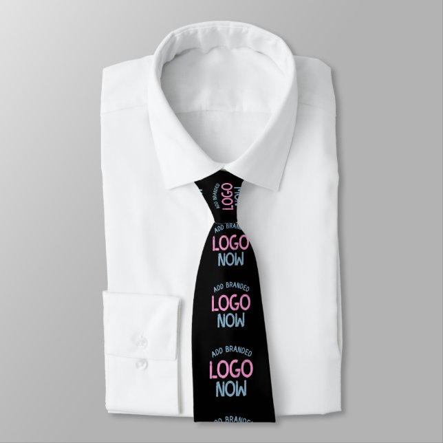 SIMPLE CONTEMPORARY CLEAN BLACK FASHIONABLE CLIENT TIE (Tied)
