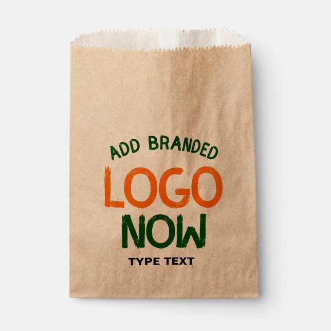 SIMPLE CONTEMPORARY CLEAN BROWN FASHIONABLE CLIENT FAVOUR BAG (Front)