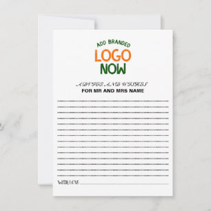 SIMPLE CONTEMPORARY CLEAN WHITE FASHIONABLE CLIENT ADVICE CARD