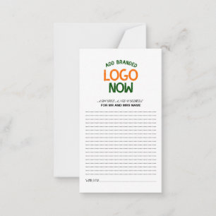 SIMPLE CONTEMPORARY CLEAN WHITE FASHIONABLE CLIENT ADVICE CARD