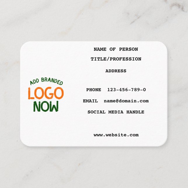 SIMPLE CONTEMPORARY CLEAN WHITE FASHIONABLE CLIENT CALLING CARD (Front)