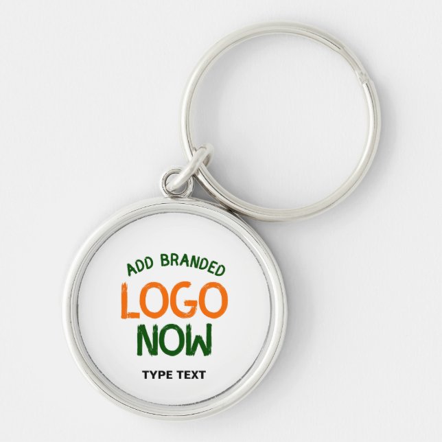 SIMPLE CONTEMPORARY CLEAN WHITE FASHIONABLE CLIENT KEY RING (Front)
